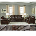 Made In Usa Porto Top Grain Leather Sofa Bed Loveseat And Chair