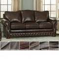 Made In Usa Porto Top Grain Leather Sofa