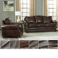 Made In Usa Porto Top Grain Leather Sofa Bed And Chair