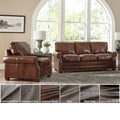 Made In Usa Revo Top Grain Leather Sofa Bed And Chair