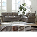 Made In Usa Vernon Top Grain Leather Sofa And Loveseat