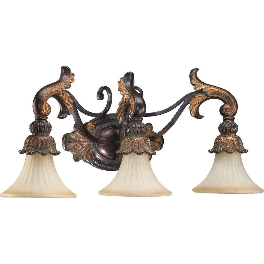 Madeleine Corsican Gold 3 Light Vanity Lighting