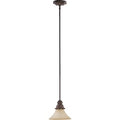 Madeleine Corsican Gold And Antique Amber 1 Light Mini Pendant