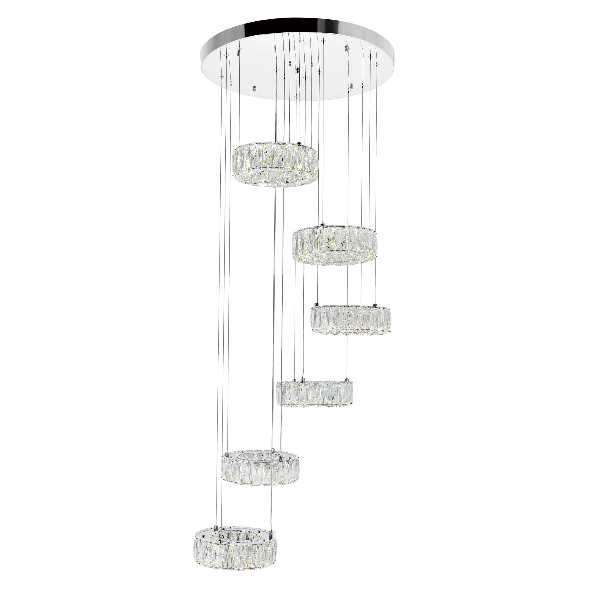 Madeline Led Chandelier With Chrome Finish