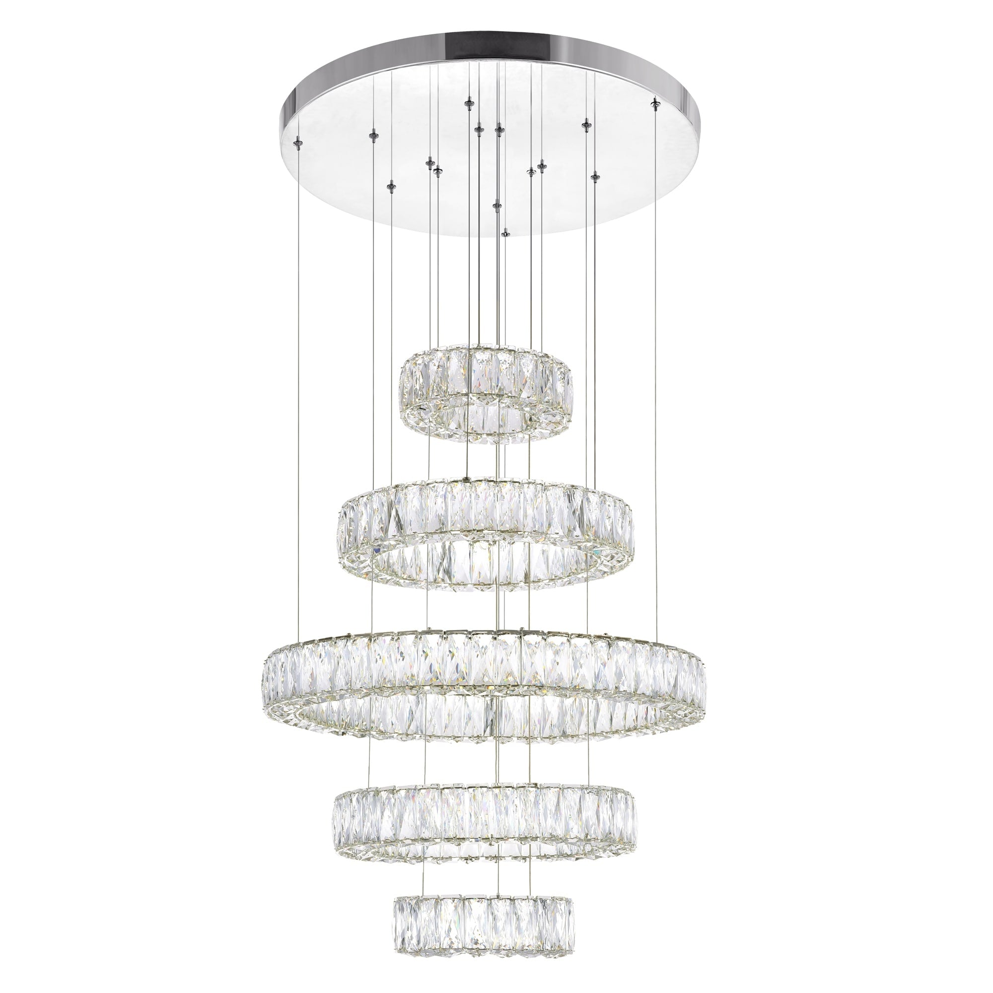 Madeline Led Chandelier With Chrome Finish
