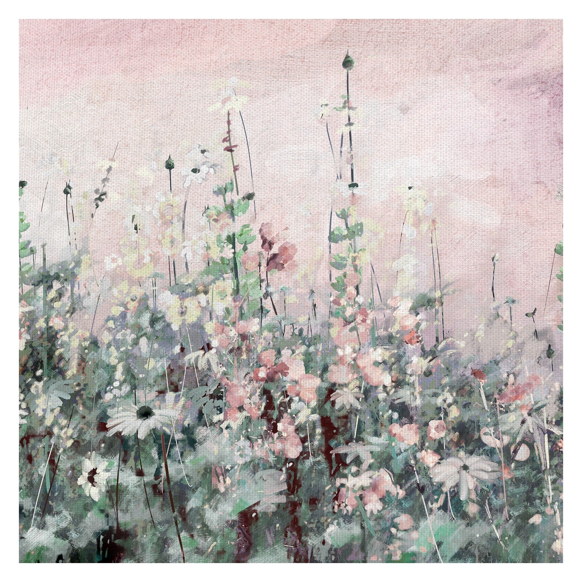 Madeline Square Wildflowers Ii By Studio Arts Wrapped Canvas Art Print Multi Color