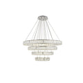Madelyn Integrated Led Chip Light Chrome Chandelier Clear Royal Cut Crystal 42 W X 24.4 H