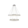 Madelyn Integrated Led Light Chrome Chandelier Clear Royal Cut Crystal 42 W X 10.9 H