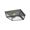 Madison 2 Light 12 Matte Black Outdoor Flush Mount N A