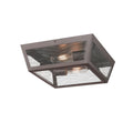 Madison 2 Light 12 Matte Black Outdoor Flush Mount N A