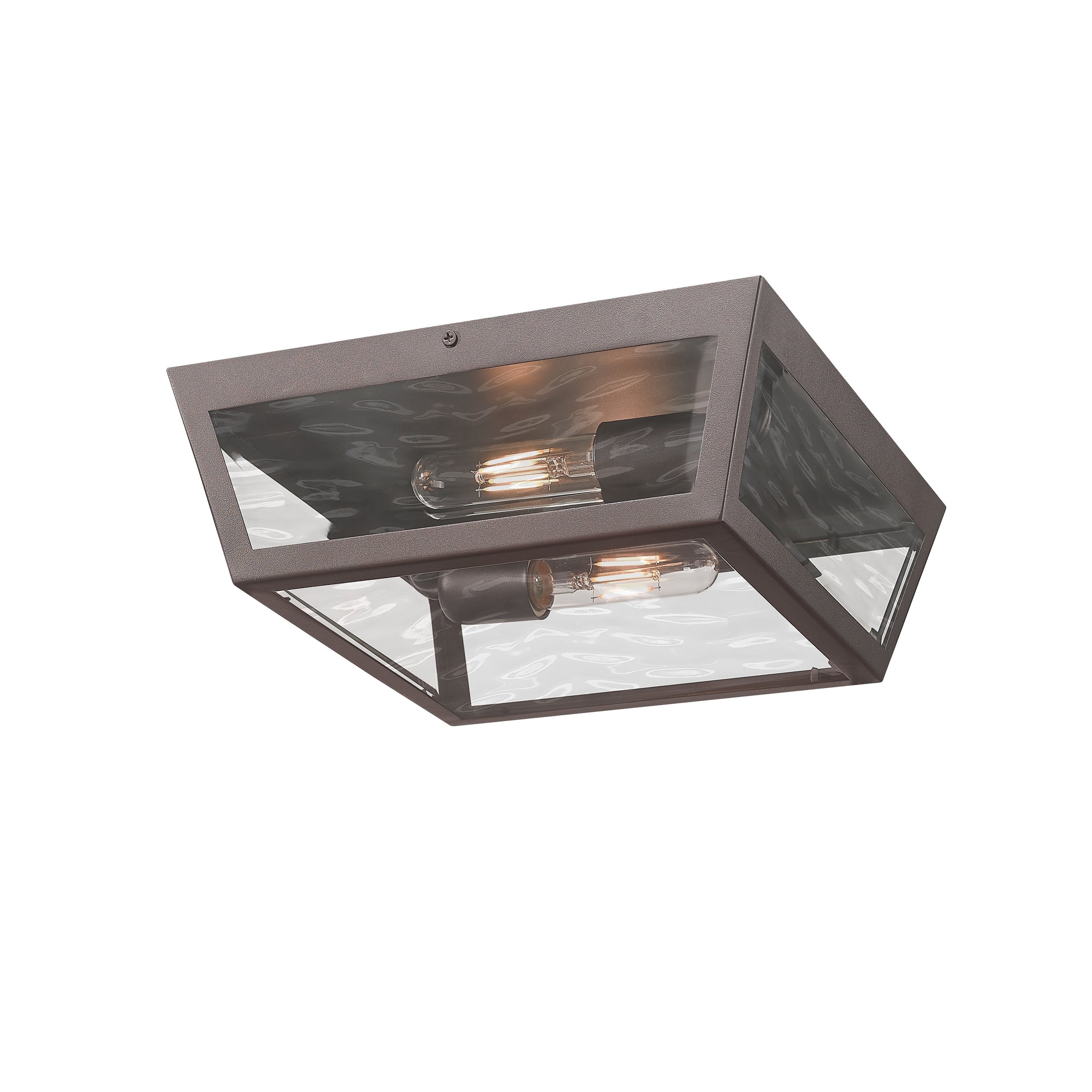 Madison 2 Light 12 Matte Black Outdoor Flush Mount N A