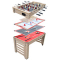 Madison 54 In 6 In 1 Multi Game Table With Foosball Glide Hockey Table Tennis Billiards Backgammon And Chess