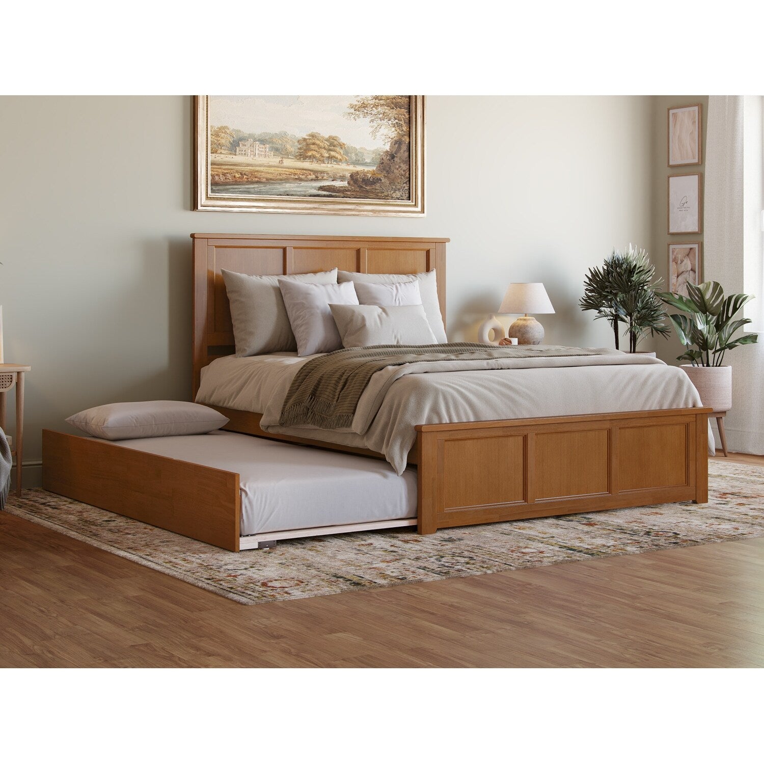 Madison Bed With Matching Footboard And Twin Extra Long Trundle