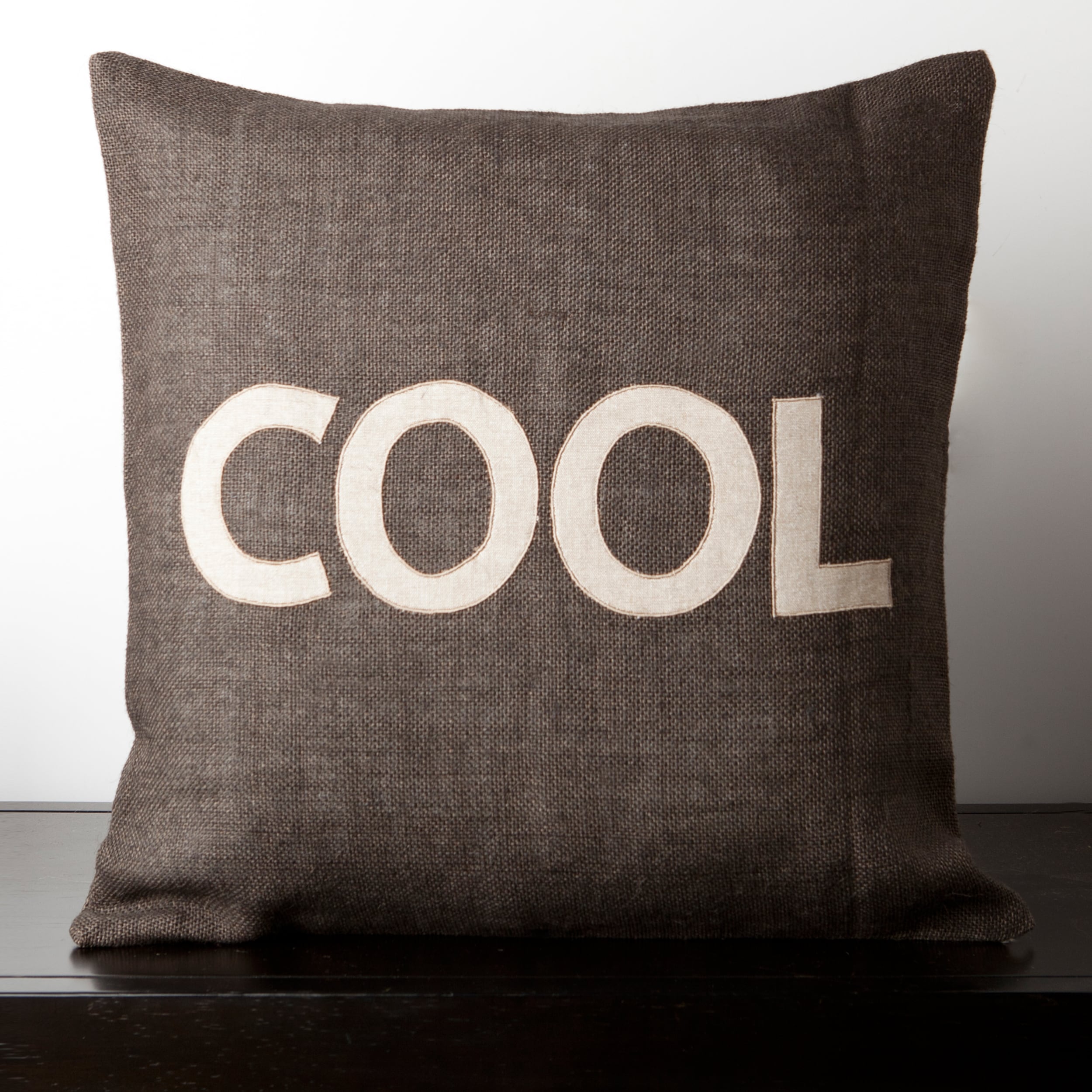 Madison Dark Brown Novelty 22 Inch Square Decorative Pillow
