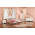 Madison White Full Size Open Foot Bed