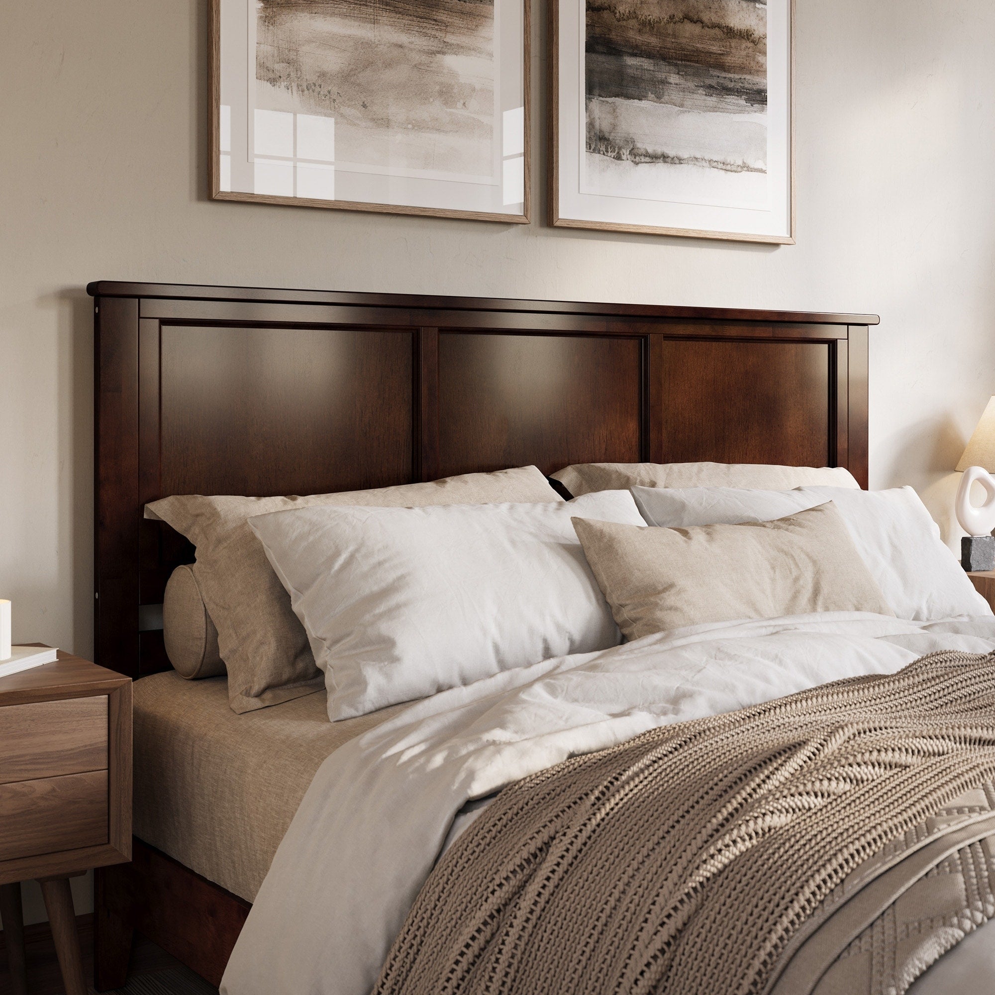 Madison Headboard Queen Walnut