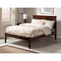 Madison King Platform Bed With Open Foot Board In Walnut