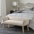 Madison Park Antonio Grey Upholstered Rectangle Accent Bench