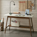 Madison Park Avalon White Pecan Desk
