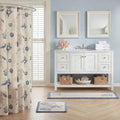 Madison Park Nantucket Blue Cotton Tufted Runner