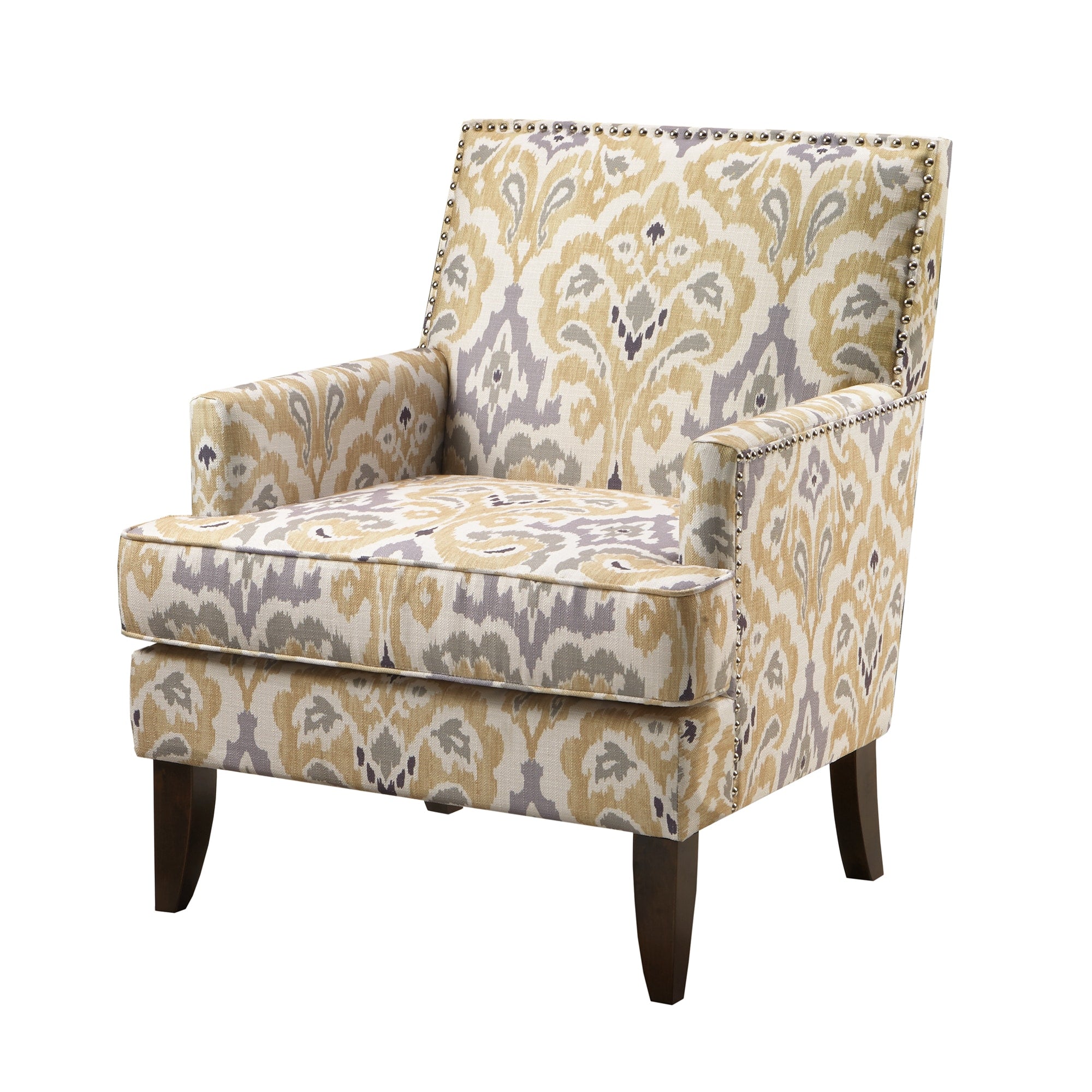 Madison Park Charlie Grey Multi Track Arm Club Chair