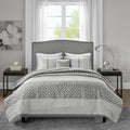 Madison Park Christian Grey 4 Piece Jacquard Coverlet Set