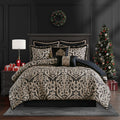 Madison Park Dillon Silver 8 Piece Jacquard Comforter Set