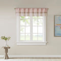 Madison Park Tradewinds Pintuck Lined Window Valance With Rod Pocket Top Finish