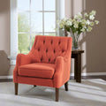 Madison Park Elle Teal Button Tufted Chair 29.125 W X 31.75 D X 33.5 H