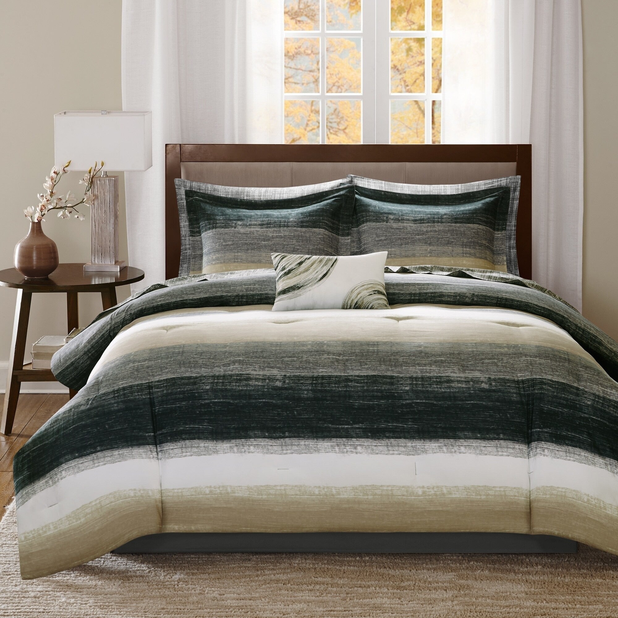 Madison Park Essentials Barret Complete Bed Set And Sheet Set