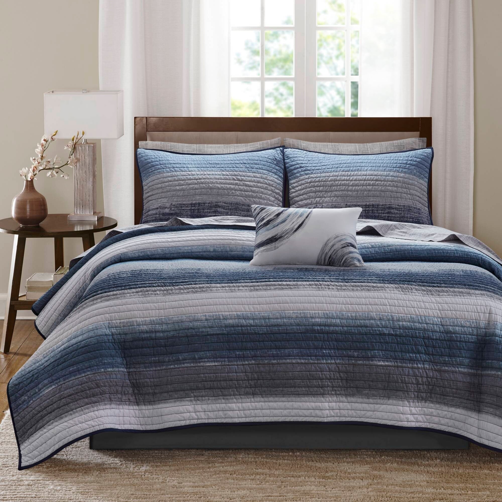 Carson Carrington Jutland Taupe Complete Coverlet And Cotton Sheet Set