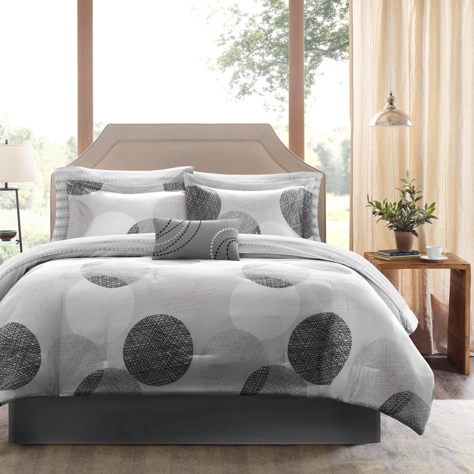 Madison Park Essentials Glendale Complete Comforter And Cotton Sheet Set