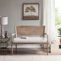 Madison Park Garfield Beige Reclaimed Natural Settee