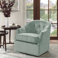Madison Park Gayla Light Blue Swivel Chair