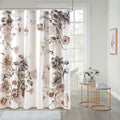 Madison Park Gisele Blush Printed Cotton Shower Curtain