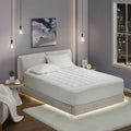 Madison Park Heavenly Soft Overfilled Plush Hypoallergenic Down Alternative Waterproof Mattress Pad White