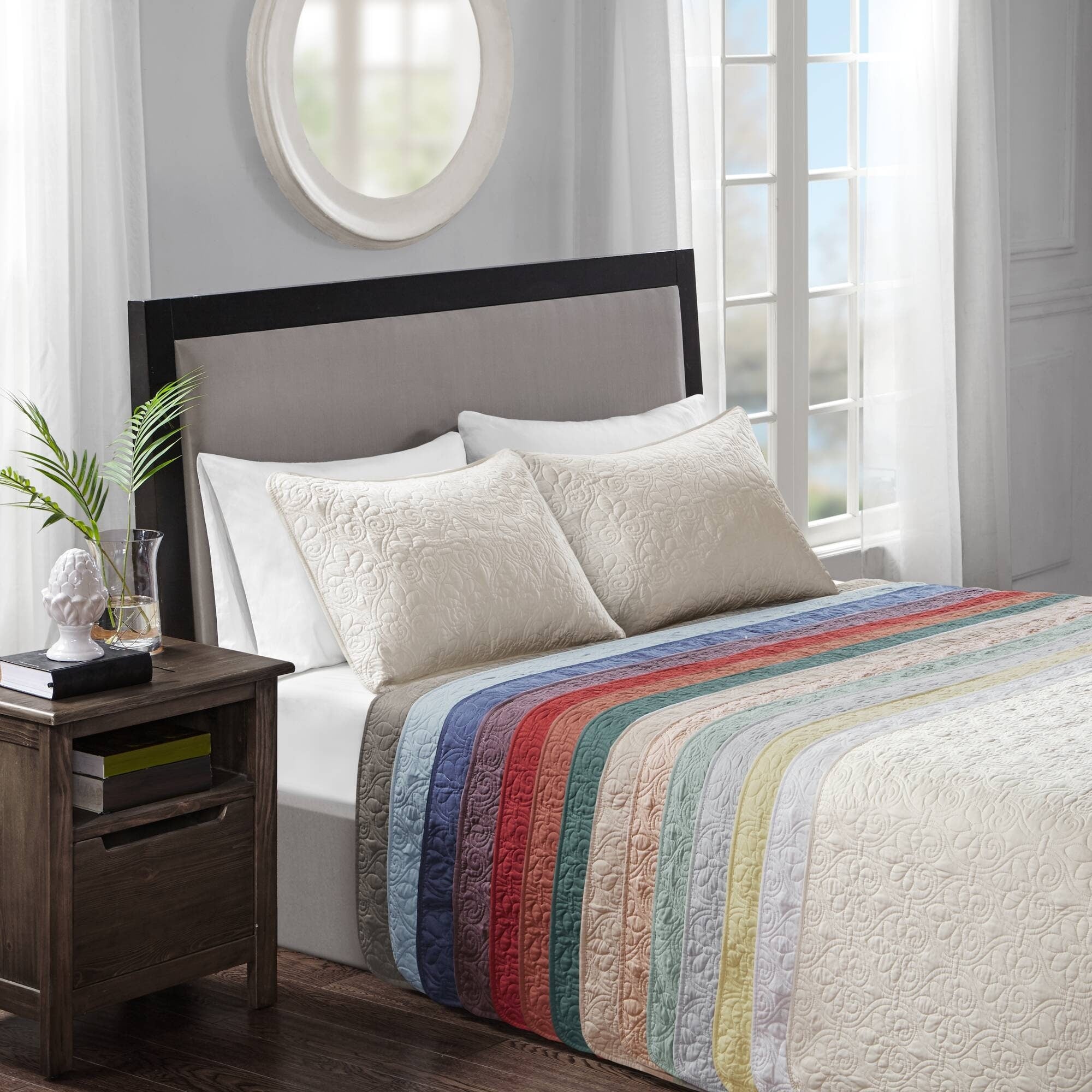 Madison Park Mansfield Reversible Bedspread Set 11 Color Option