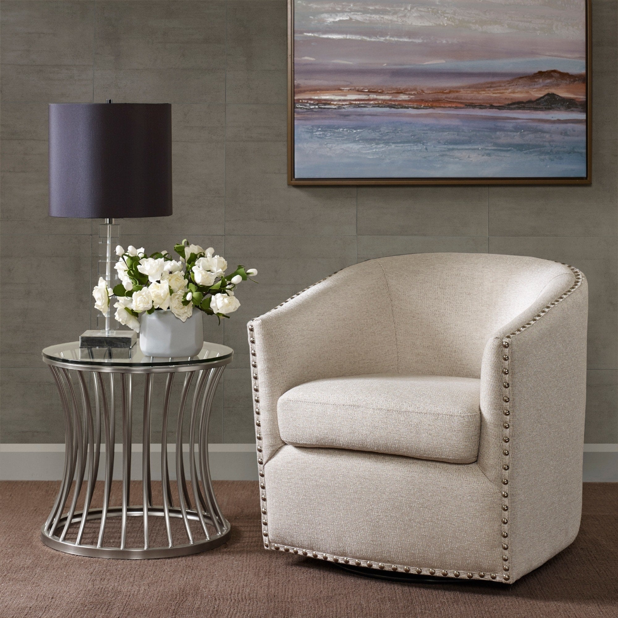 Madison Park Memo Swivel Chair 2 Color Option
