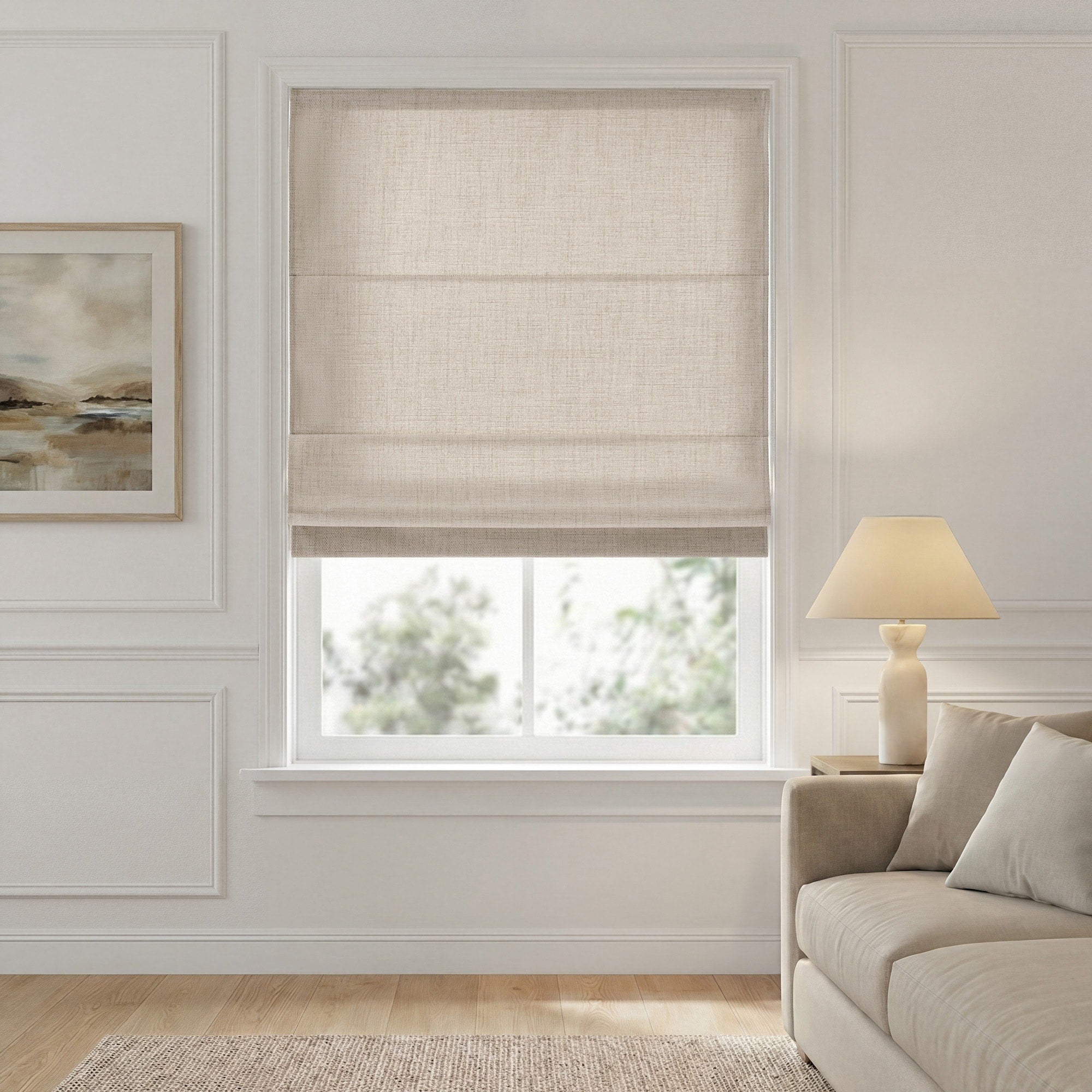 Madison Park Mira Room Darkening Cordless Roman Shade