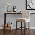 Madison Park Misha Tan Tufted Counter Stool 19.5 W X 24.25 D X 40 H