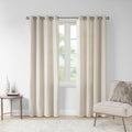 Madison Park Oslow Solid Piece Dyed Grommet Top Window Panel
