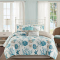 Madison Park Pacific Grove Coral Cotton Comforter Set