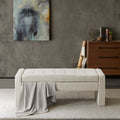 Madison Park Payden Cream Storage Bench