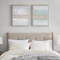 Madison Park Radiant Flatland Multi 2 Piece Glitter Canvas Art Set Hand Embellished