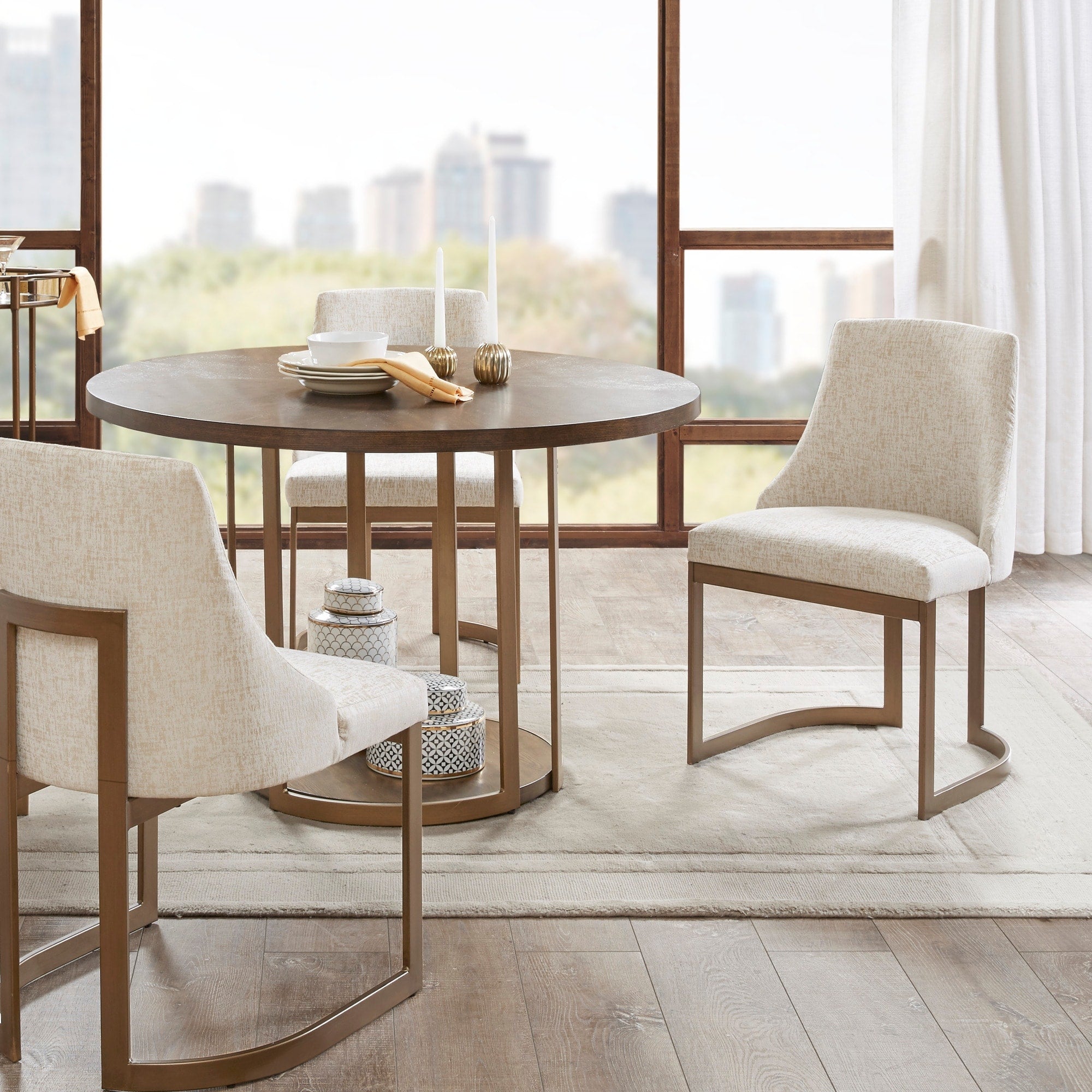 Madison Park Robertson Cream Dining Chair Set Of 2 21 W X 22 D X 33.5 H 2