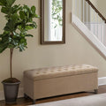 Porch Den Cowen Tufted Top Storage Bench