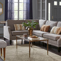Madison Park Signature Porter Modern Glam Bronze Rectangle Coffee Table