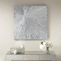 Madison Park Signature Sunburst Silver Resin Dimensional Palm Box