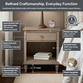 Madison Park Signature Victoria Light Natural Nightstand