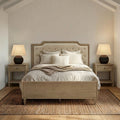 Madison Park Signature Victoria Wood Bed With Upholstered Headboard And Built In Storage Drawer